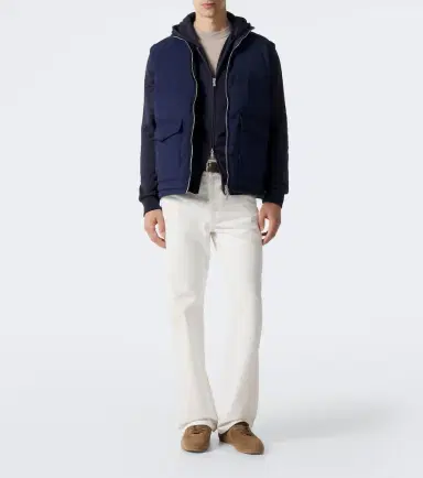 ELEVENTY Silk and cotton-blend zip-up hoodie | Thumbnail 2