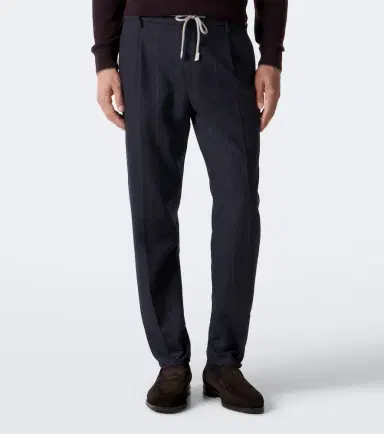 ELEVENTY Wool, cotton, and cashmere tapered pants | Thumbnail 3 ELEVENTY Wool, cotton, and cashmere tapered pants | Thumbnail 3
