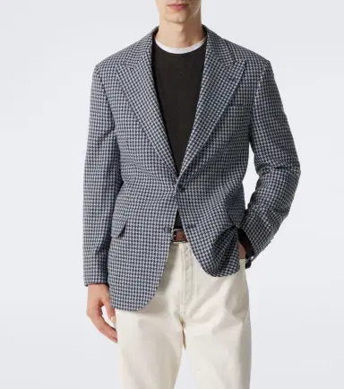 Brunello Cucinelli Houndstooth cashmere blazer | Thumbnail 6 Brunello Cucinelli Houndstooth cashmere blazer | Thumbnail 6