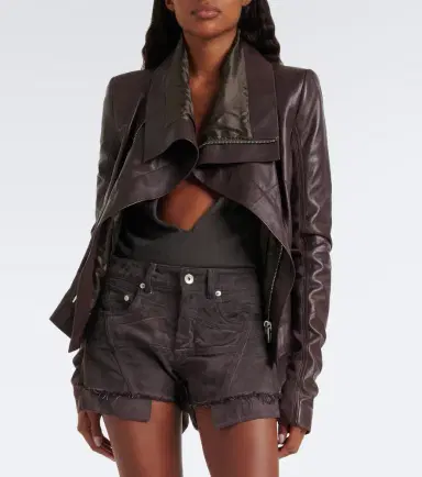 Rick Owens Lana denim shorts | Thumbnail 3 Rick Owens Lana denim shorts | Thumbnail 3