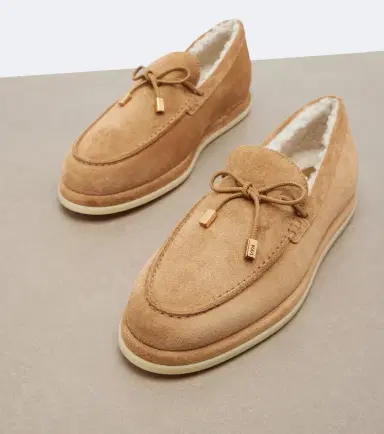 Tod's Gommino shearling-lined suede boat shoes | Thumbnail 2