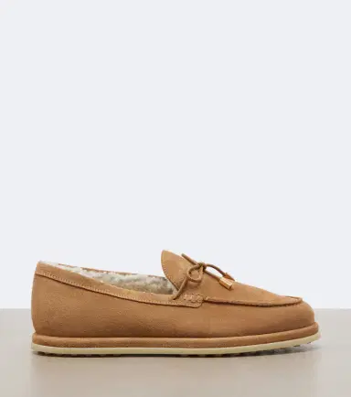 Tod's Gommino shearling-lined suede boat shoes | Thumbnail 3