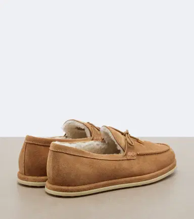 Tod's Gommino shearling-lined suede boat shoes | Thumbnail 4