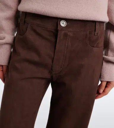 STOULS Lilou Ten suede wide-leg pants | Thumbnail 3