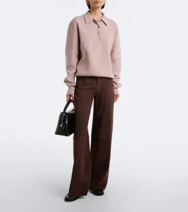 STOULS Lilou Ten suede wide-leg pants | Thumbnail 5
