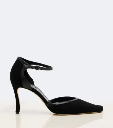Manolo Blahnik Verdusan leather-trimmed suede pumps | Thumbnail 4