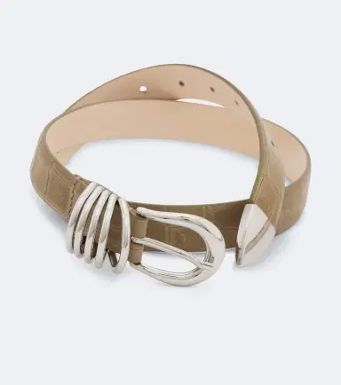 Déhanche Déhanche Hollyhock croc-effect leather belt | Thumbnail 2 Déhanche Déhanche Hollyhock croc-effect leather belt | Thumbnail 2