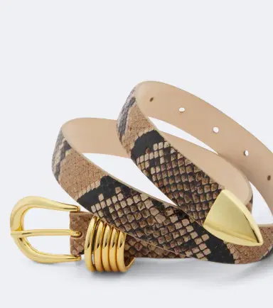 Déhanche Déhanche Hollyhock snake-effect leather belt | Thumbnail 2 Déhanche Déhanche Hollyhock snake-effect leather belt | Thumbnail 2