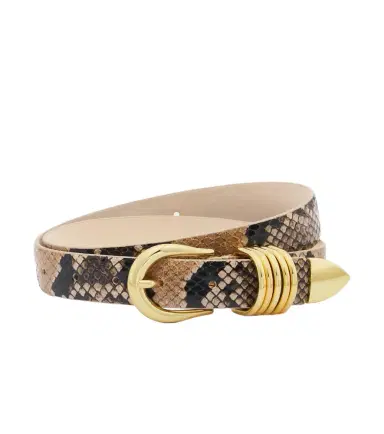 Déhanche Déhanche Hollyhock snake-effect leather belt | Thumbnail 1 Déhanche Déhanche Hollyhock snake-effect leather belt | Thumbnail 1