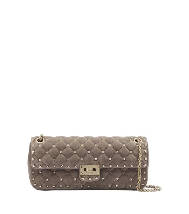 Valentino Garavani Rockstud Spike Small suede shoulder bag