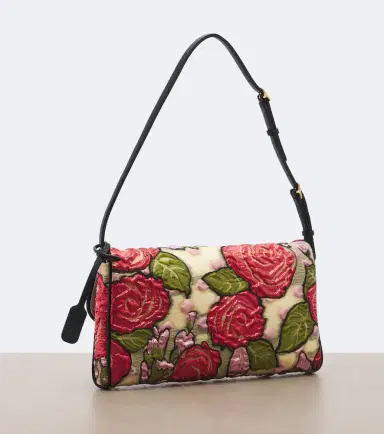 Valentino Garavani DeVain Small floral jacquard shoulder bag | Thumbnail 4 Valentino Garavani DeVain Small floral jacquard shoulder bag | Thumbnail 4
