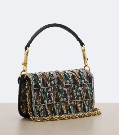 Valentino Garavani Loco Small embellished shoulder bag | Thumbnail 4 Valentino Garavani Loco Small embellished shoulder bag | Thumbnail 4