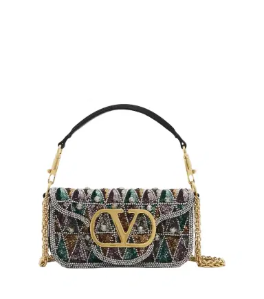 Valentino Garavani Loco Small embellished shoulder bag | Thumbnail 1 Valentino Garavani Loco Small embellished shoulder bag | Thumbnail 1