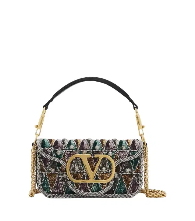 Valentino Garavani Loco Small embellished shoulder bag