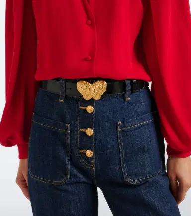 Valentino Garavani Flutterby leather belt | Thumbnail 3