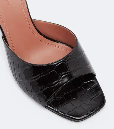 Amina Muaddi Lupita croc-effect leather mules | Thumbnail 3 Amina Muaddi Lupita croc-effect leather mules | Thumbnail 3