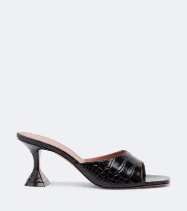 Amina Muaddi Lupita croc-effect leather mules | Thumbnail 4 Amina Muaddi Lupita croc-effect leather mules | Thumbnail 4