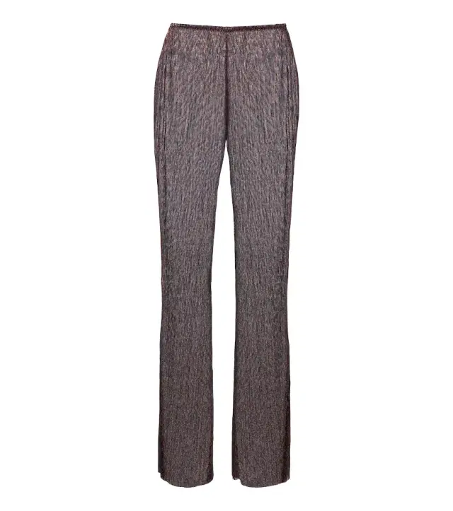Cala de la Cruz Dries knitted lamé wide-leg pants