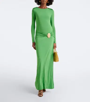 Cala de la Cruz Eres gathered jersey maxi dress | Thumbnail 4 Cala de la Cruz Eres gathered jersey maxi dress | Thumbnail 4