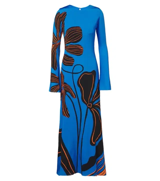 Cala de la Cruz Amay floral satin maxi dress