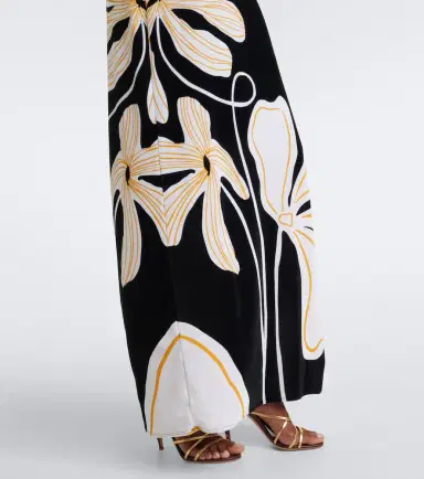 Cala de la Cruz Yves floral strapless velvet maxi dress | Thumbnail 4 Cala de la Cruz Yves floral strapless velvet maxi dress | Thumbnail 4