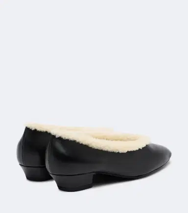 Magda Butrym Shearling-lined leather pumps | Thumbnail 3 Magda Butrym Shearling-lined leather pumps | Thumbnail 3