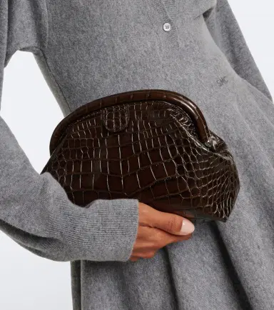 Stella McCartney Falabella Small croc-effect clutch | Thumbnail 4