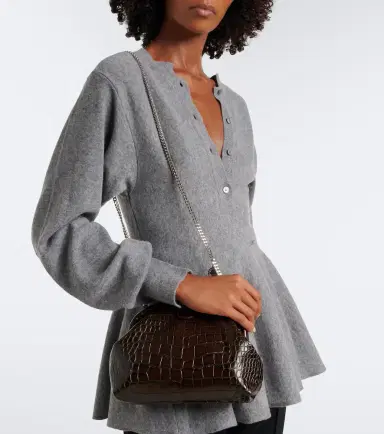 Stella McCartney Falabella Small croc-effect clutch | Thumbnail 6