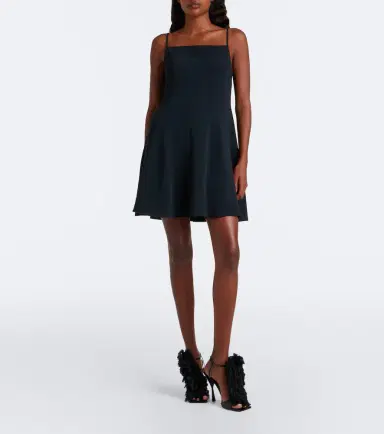 Givenchy Sliced crepe cady minidress | Thumbnail 4 Givenchy Sliced crepe cady minidress | Thumbnail 4