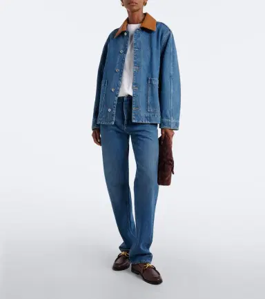 Bottega Veneta Intrecciato oversized denim jacket | Thumbnail 5 Bottega Veneta Intrecciato oversized denim jacket | Thumbnail 5