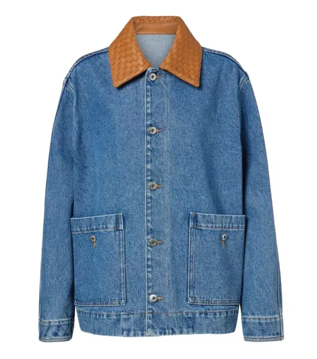 Bottega Veneta Intrecciato oversized denim jacket