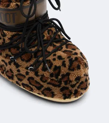 Moon Boot Icon Low leopard-print teddy snow boots | Thumbnail 2