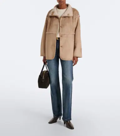 Velvet Shona teddy-trimmed jacket | Thumbnail 3