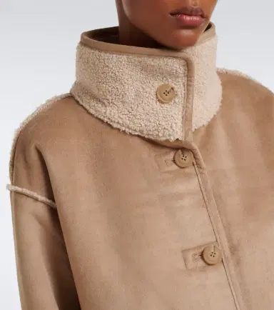 Velvet Shona teddy-trimmed jacket | Thumbnail 4