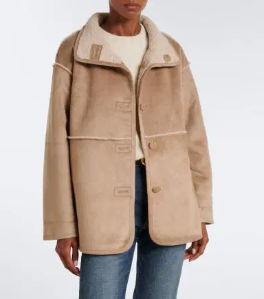 Velvet Shona teddy-trimmed jacket | Thumbnail 6