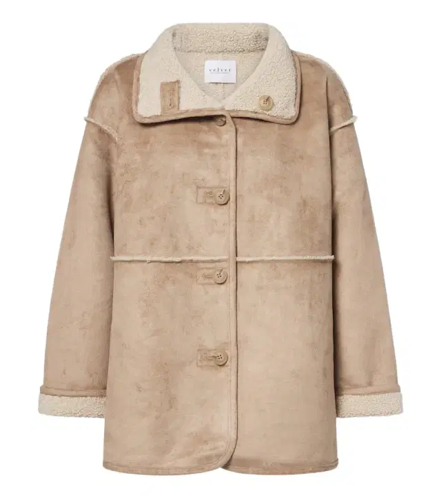 Velvet Shona teddy-trimmed jacket