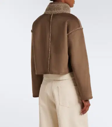 Velvet Esme teddy-lined cropped jacket | Thumbnail 2