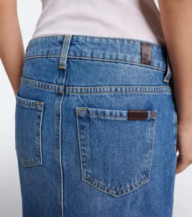 7 For All Mankind Denim maxi skirt | Thumbnail 4