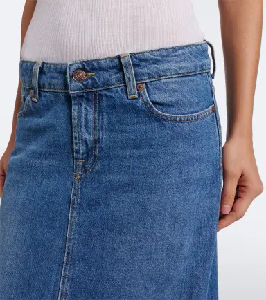 7 For All Mankind Denim maxi skirt | Thumbnail 7