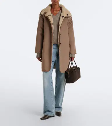Velvet Yves teddy-trimmed coat | Thumbnail 5 Velvet Yves teddy-trimmed coat | Thumbnail 5