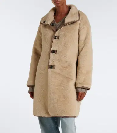 Velvet Yves teddy-trimmed coat | Thumbnail 6 Velvet Yves teddy-trimmed coat | Thumbnail 6