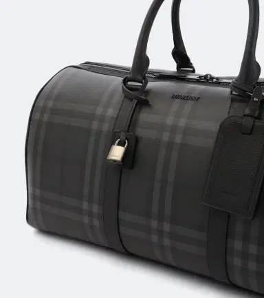 Burberry Check leather-trimmed duffel bag | Thumbnail 2