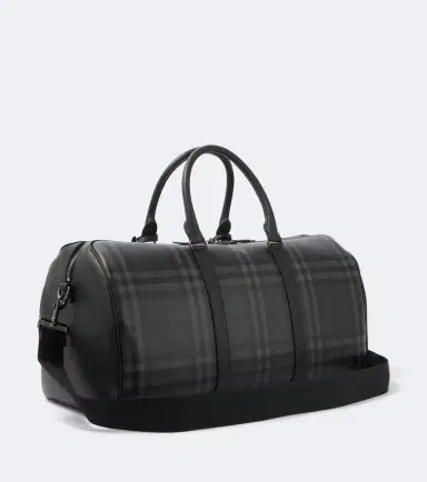 Burberry Check leather-trimmed duffel bag | Thumbnail 3