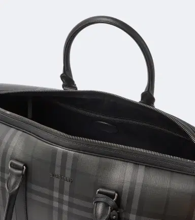 Burberry Check leather-trimmed duffel bag | Thumbnail 4