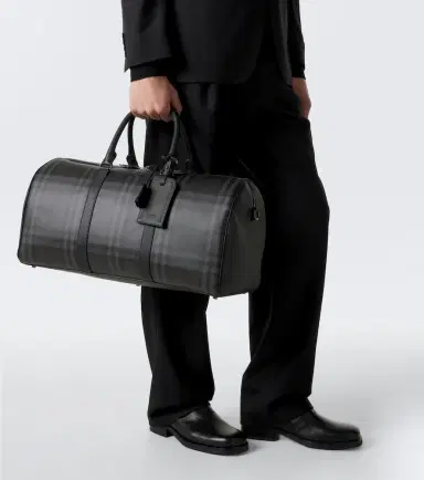 Burberry Check leather-trimmed duffel bag | Thumbnail 7