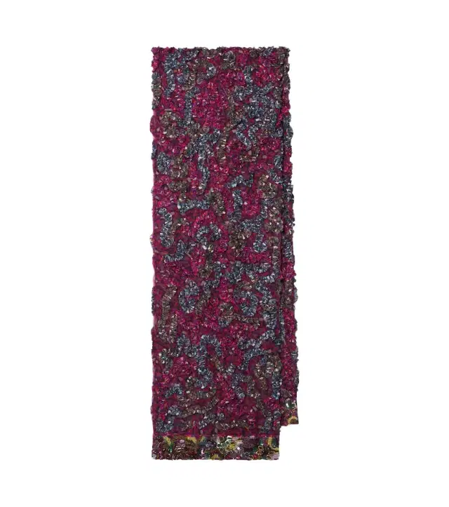 Dries Van Noten Embellished floral scarf