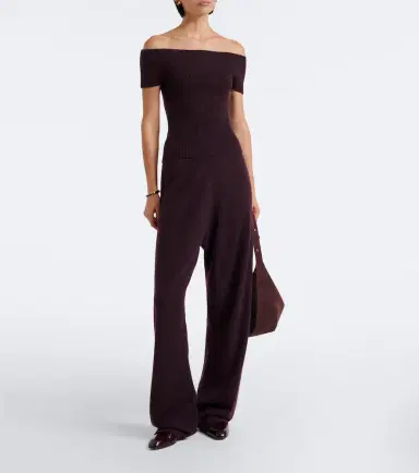Extreme Cashmere N°381 Libra cashmere-blend off-shoulder top | Thumbnail 2 Extreme Cashmere N°381 Libra cashmere-blend off-shoulder top | Thumbnail 2
