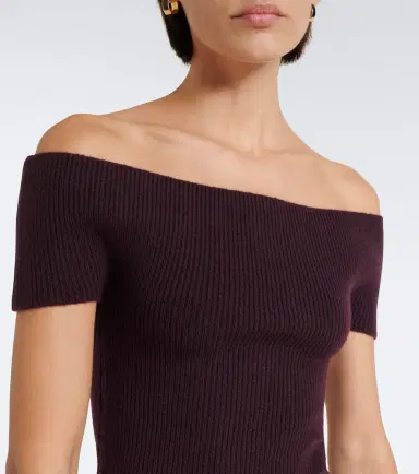 Extreme Cashmere N°381 Libra cashmere-blend off-shoulder top | Thumbnail 4 Extreme Cashmere N°381 Libra cashmere-blend off-shoulder top | Thumbnail 4