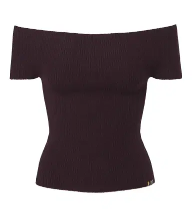 Extreme Cashmere N°381 Libra cashmere-blend off-shoulder top | Thumbnail 1 Extreme Cashmere N°381 Libra cashmere-blend off-shoulder top | Thumbnail 1