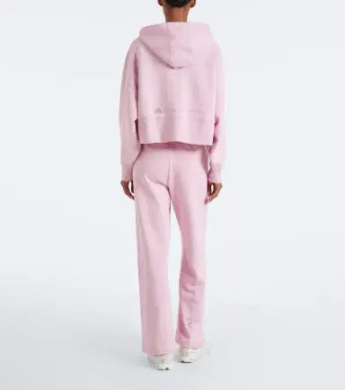 adidas by Stella McCartney Logo cotton-blend jersey hoodie | Thumbnail 3 adidas by Stella McCartney Logo cotton-blend jersey hoodie | Thumbnail 3